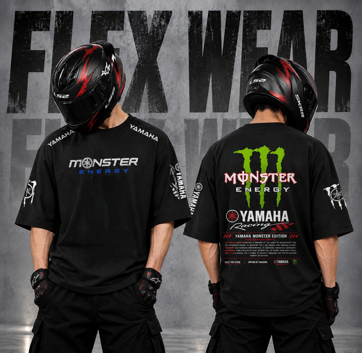 Yamaha Monster Drop Shoulder T-Shirt