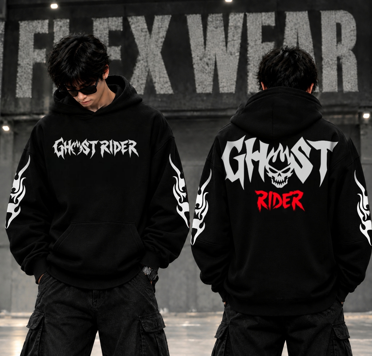 GHOSTRIDER Oversized Hoodie
