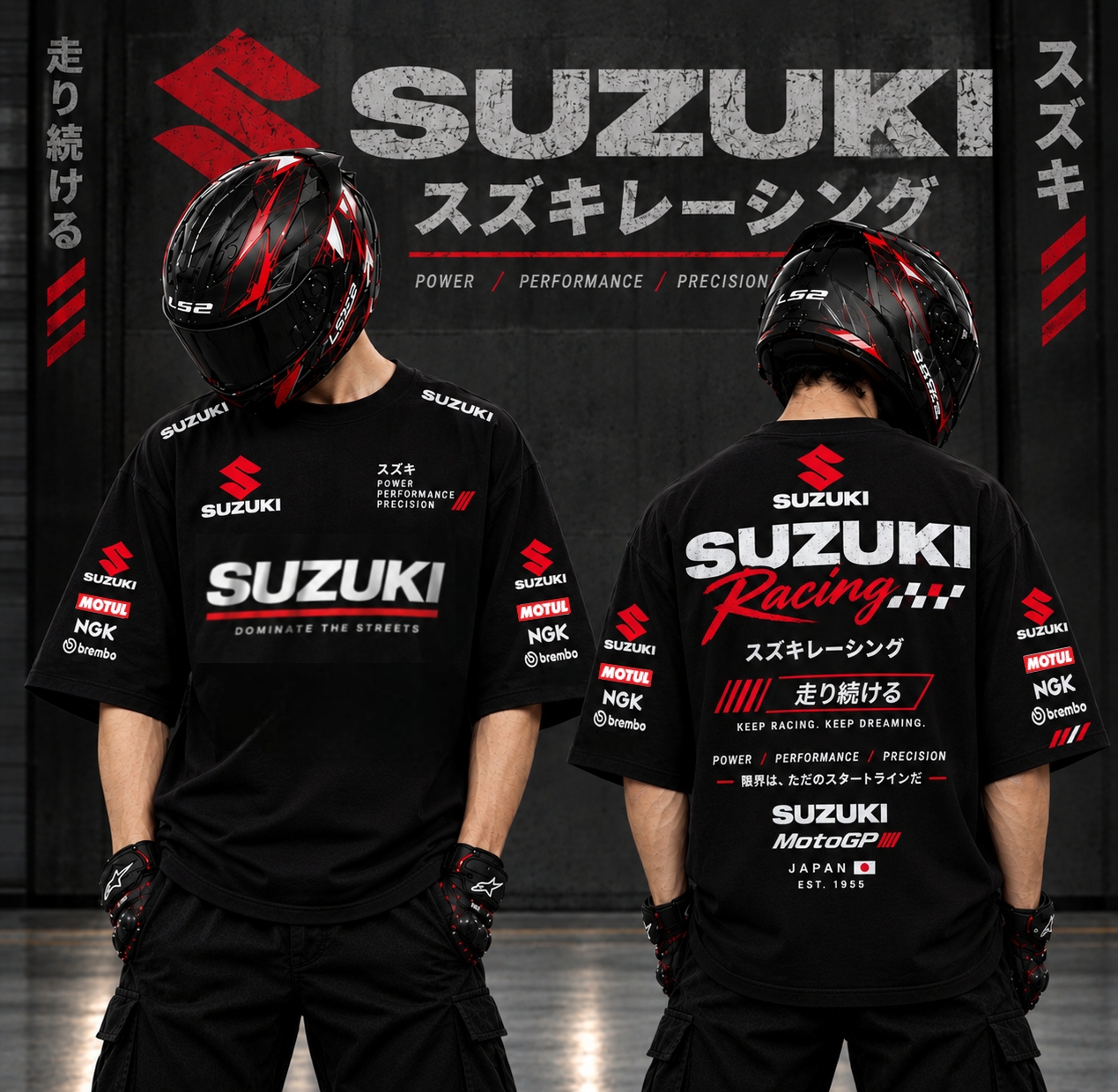 Suzuki MotoGP Drop Shoulder T-Shirt