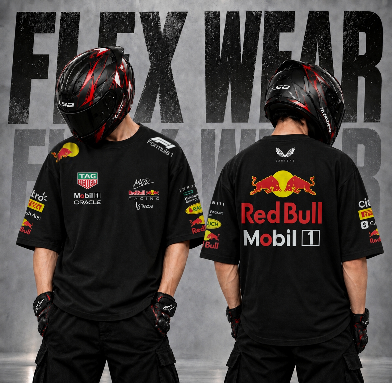 RedBull Drop Shoulder T-Shirt (Black)