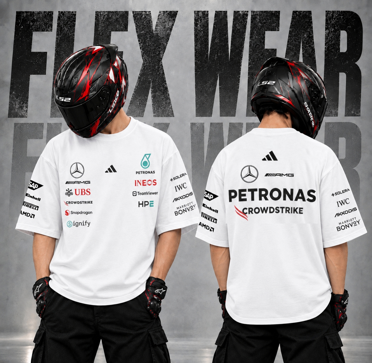 Mercedes Petronas Drop Shoulder T-Shirt