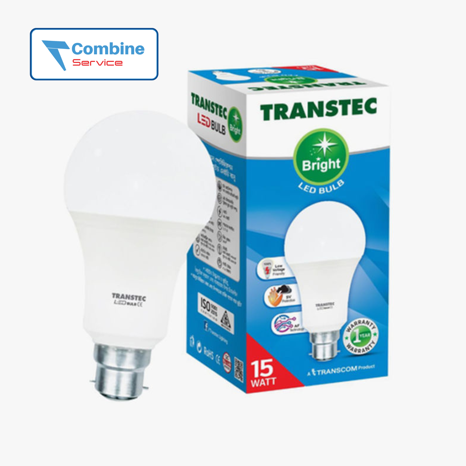 TRANSTEC Bright LED Bulb 15W