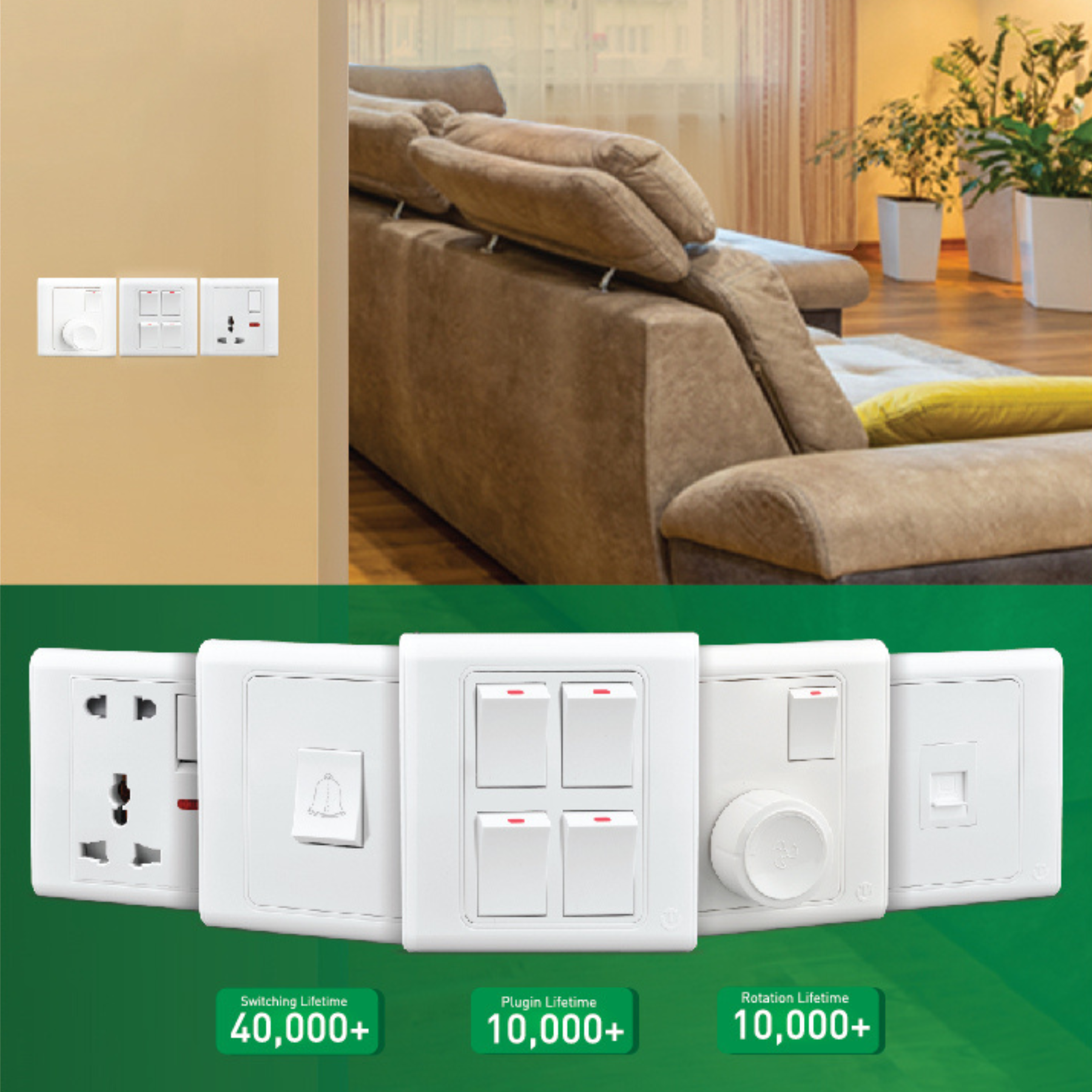 TRANSTEC Pearl Series – Switch & Socket
