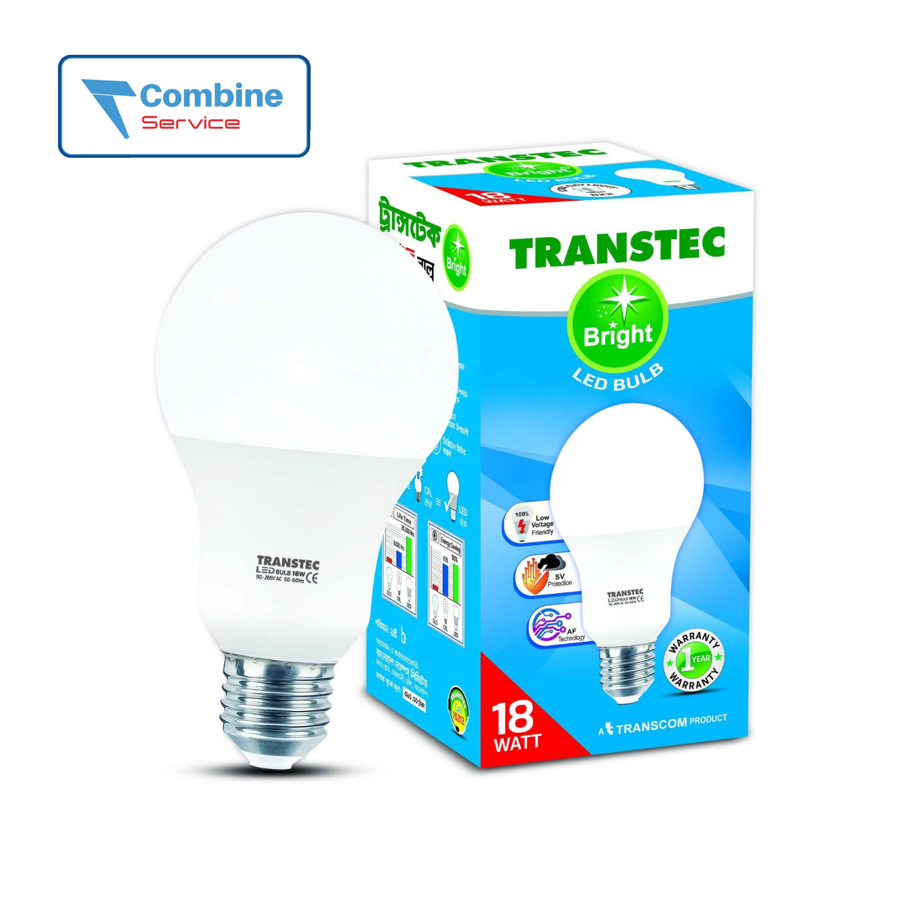 TRANSTEC Bright LED Bulb 18W
