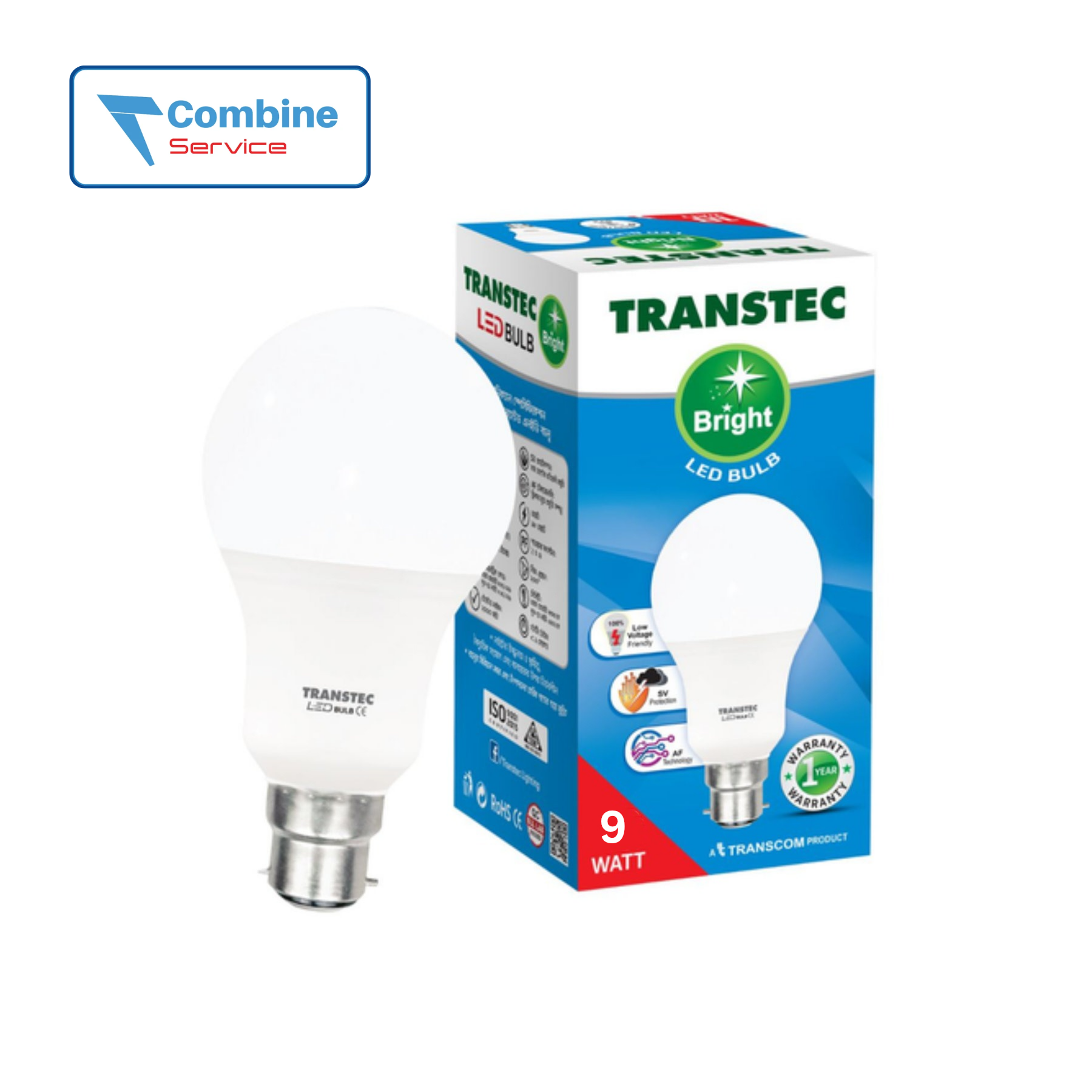 TRANSTEC Bright LED Bulb 9W
