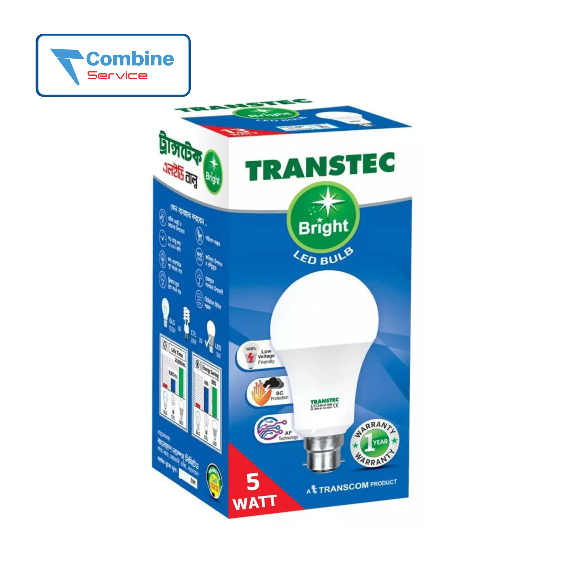 TRANSTEC Bright LED Bulb 5W