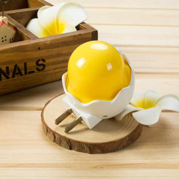 Cute Eggshell Duck Plug-in LED Night Light with Smart Dusk-to-Dawn Light Sensor_img_4