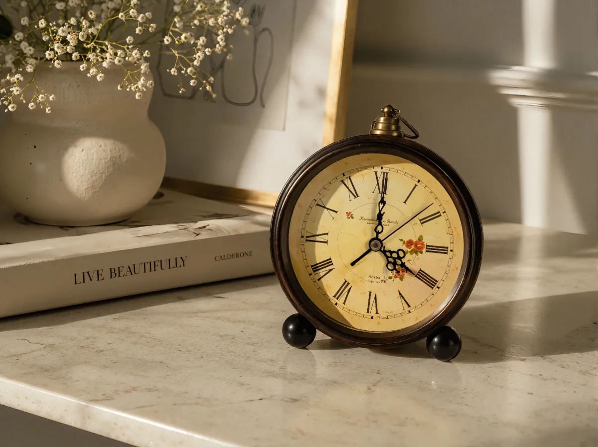 Retro Silent Non Ticking Aesthetic Alarm Clock
