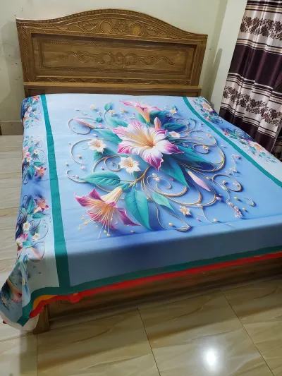 China 3D Design Bed Sheet_img_1