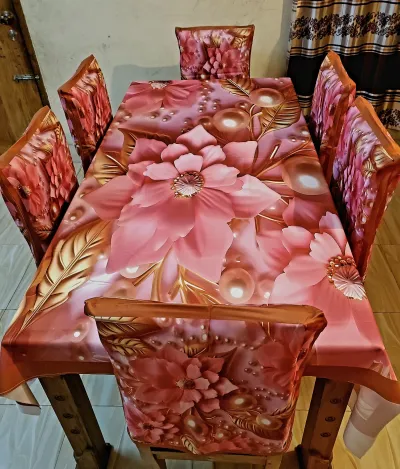 3D Digital Printed Dining Chair Table Cover_img_2