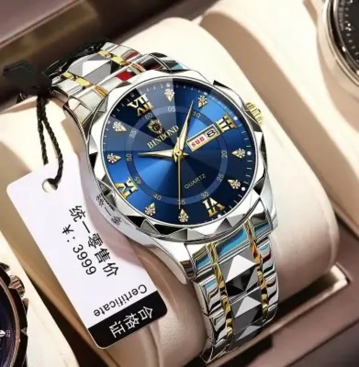 POEDAGAR 3043 Men's Luxury Stainless Steel Quartz Watch