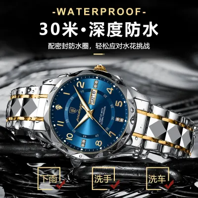 POEDAGAR 3043 Men's Luxury Stainless Steel Quartz Watch_img_2