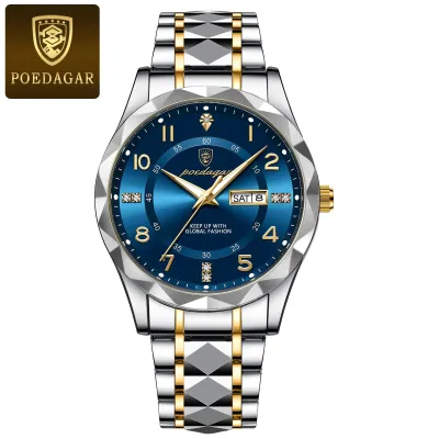 POEDAGAR 3043 Men's Luxury Stainless Steel Quartz Watch_img_4