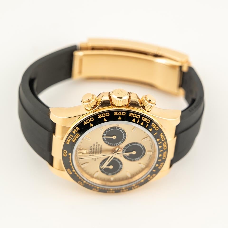 Rolex Cosmograph Daytona 40 Ref: 126518 Golden Dial, Yellow Gold Coated, 40.0 mm, Chronograph movement 4131 Swiss (custom), Weight, Thickness - Same as Original thumbnail 15