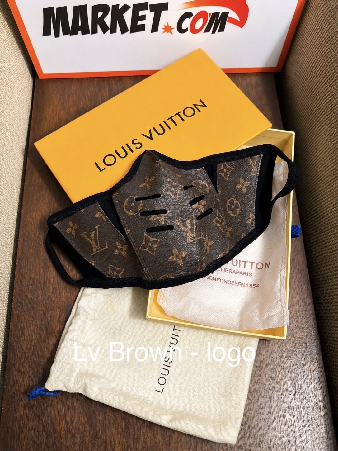 luxury leather Fashionable Face Mask thumbnail 5