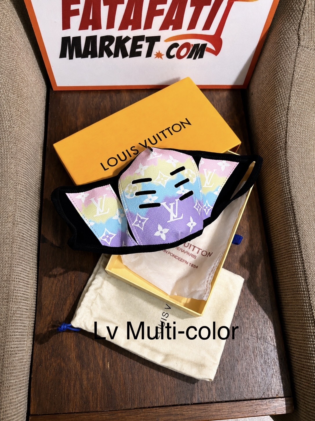 luxury leather Fashionable Face Mask thumbnail 7