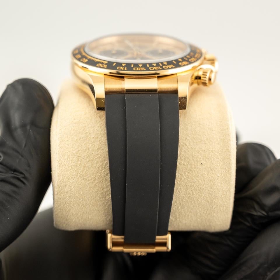 Rolex Cosmograph Daytona 40 Ref: 126518 Golden Dial, Yellow Gold Coated, 40.0 mm, Chronograph movement 4131 Swiss (custom), Weight, Thickness - Same as Original thumbnail 7