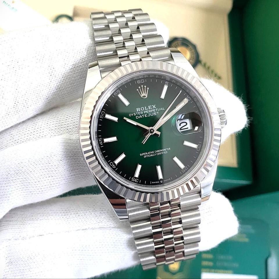 Rolex DatejustNEW 2026 Rolex Datejust 41mm 126334 Stainless Steel Jubilee Green Ombre Dial