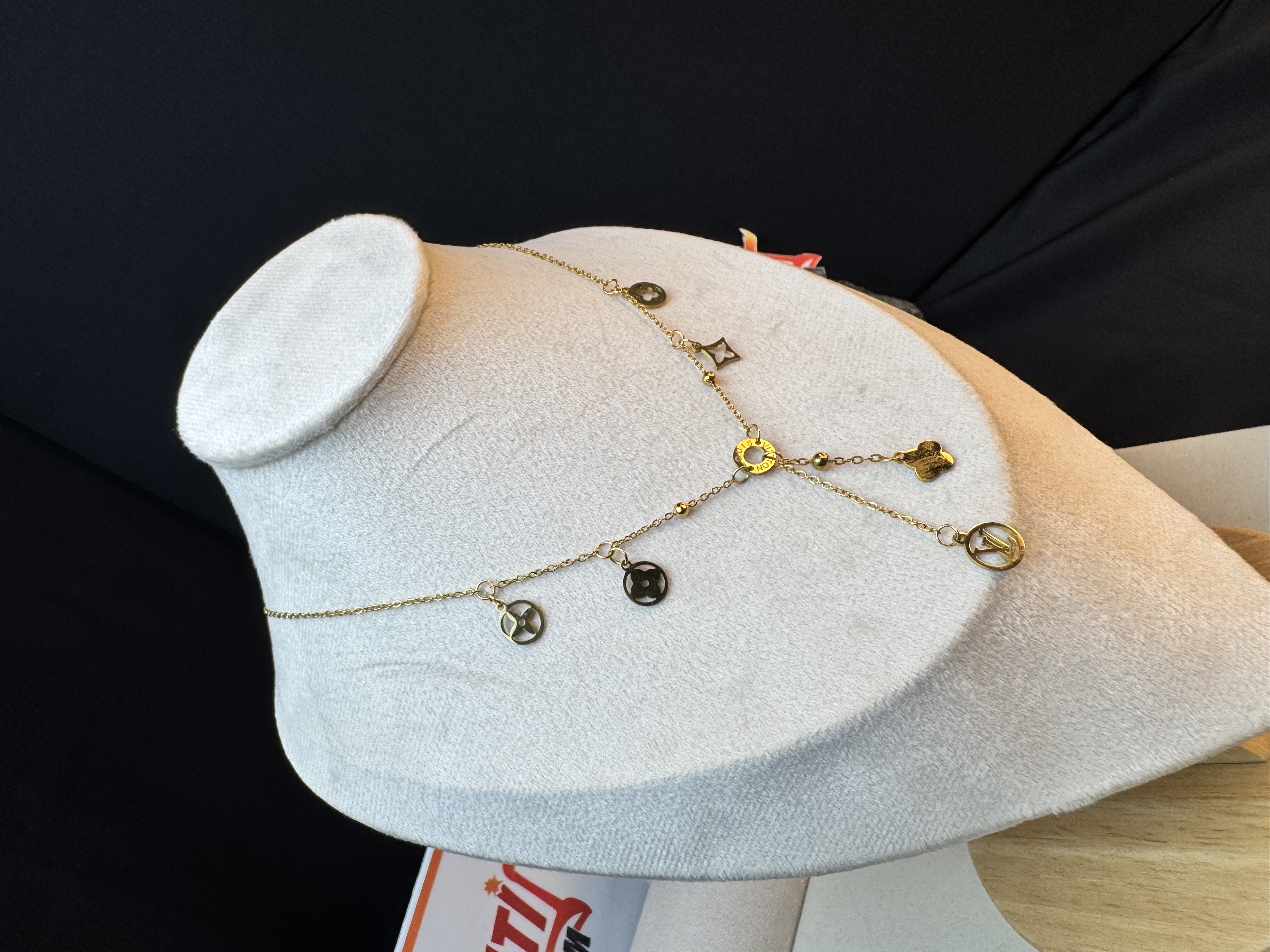 LV Confetti Necklace Gold -2 Years Color Guarantee thumbnail 10