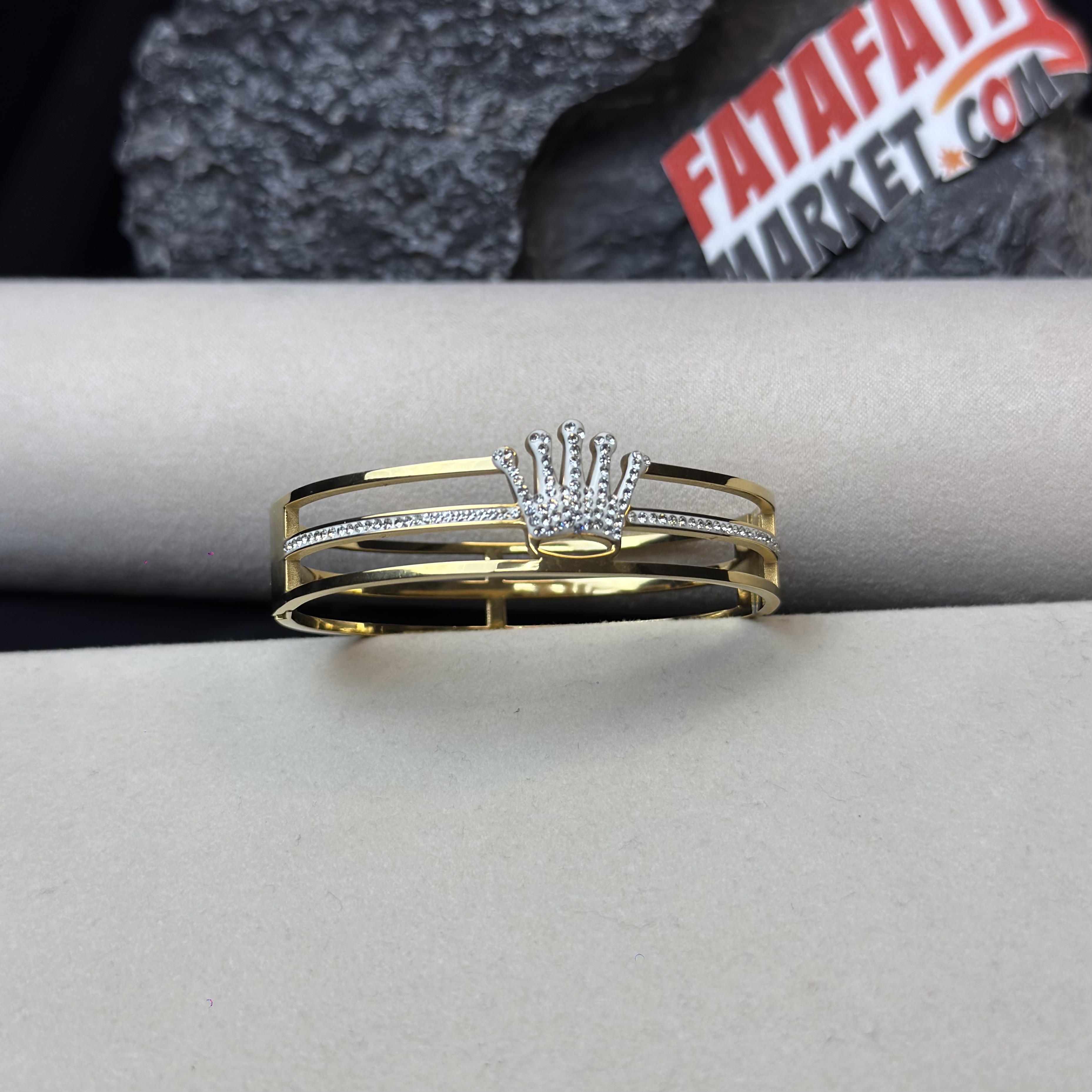 Rolex Gold and Diamond work Unisex Breslet - 2 Years Color Guarantee thumbnail 5