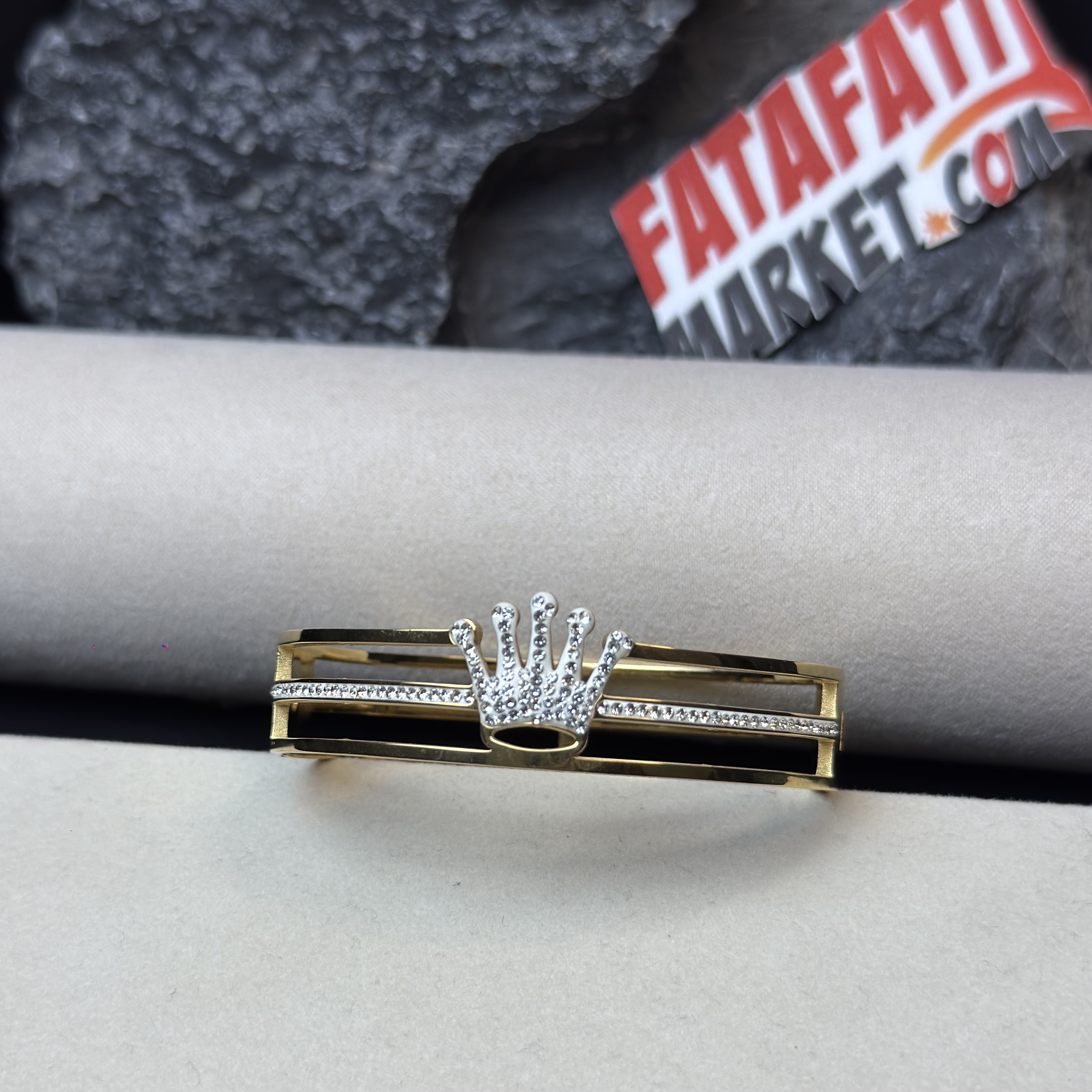 Rolex Gold and Diamond work Unisex Breslet - 2 Years Color Guarantee thumbnail 6