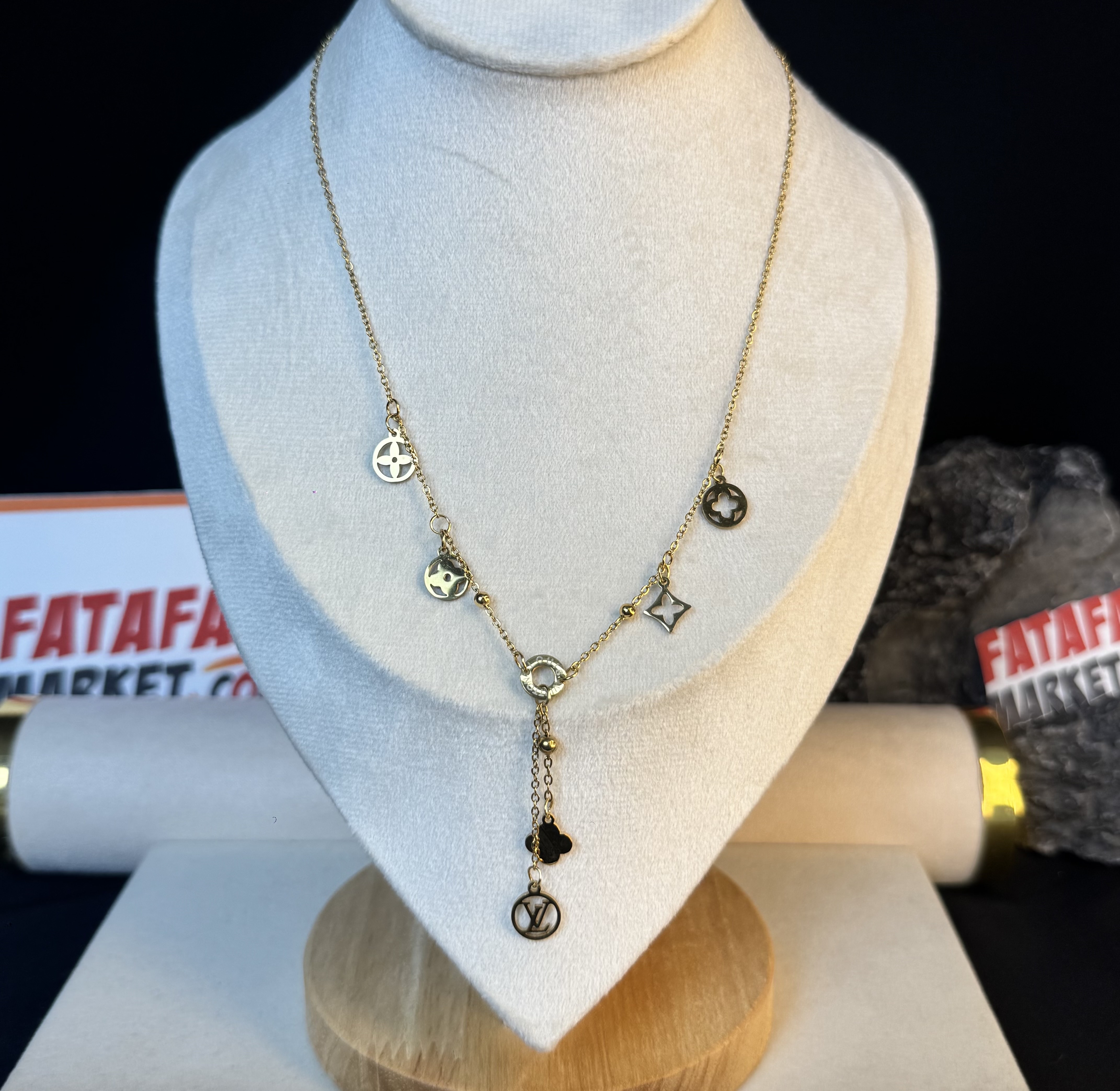 LV Confetti Necklace Gold -2 Years Color Guarantee thumbnail 7