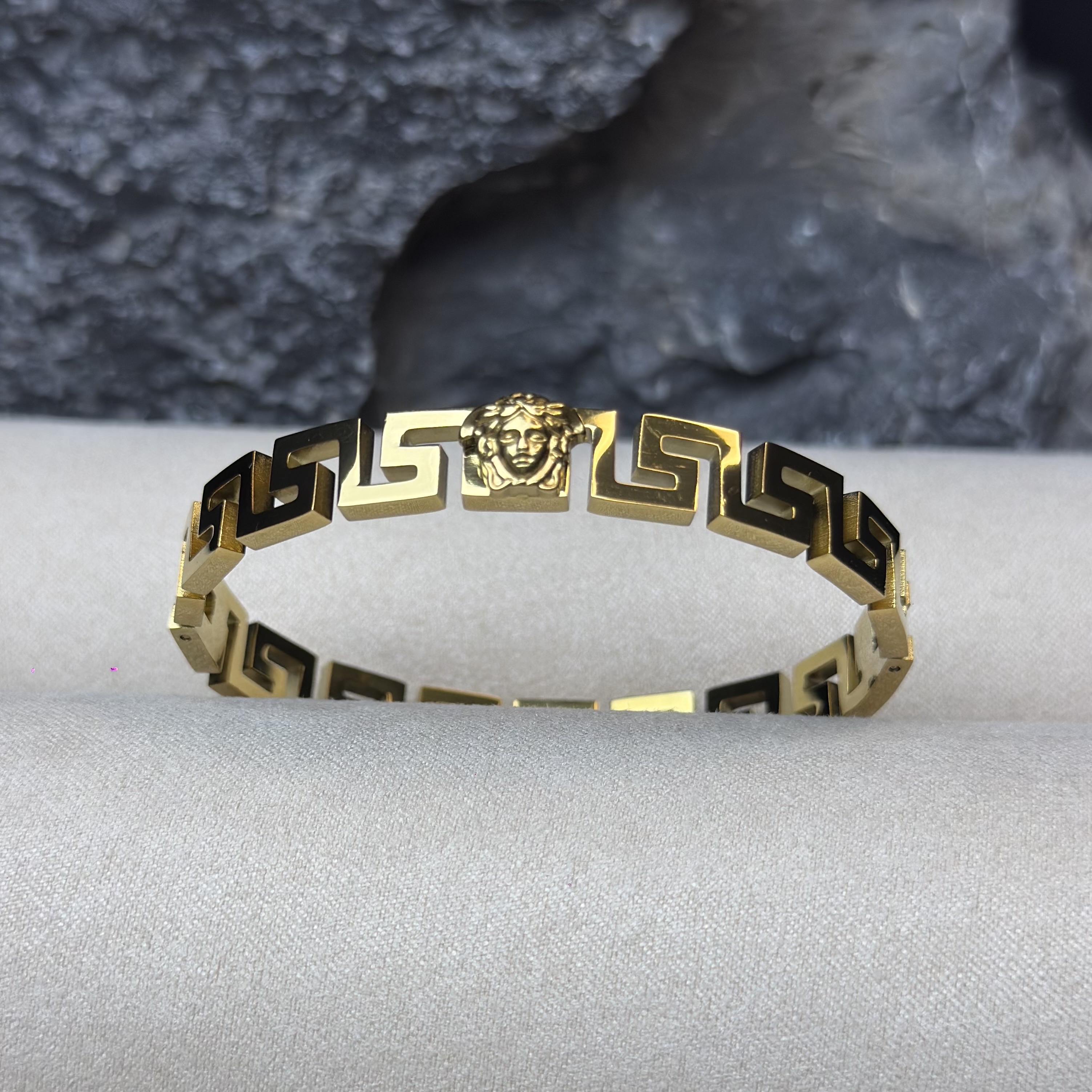 Versace Icon Cuff Bracelet Gold - 2 Color Guarantee thumbnail 3