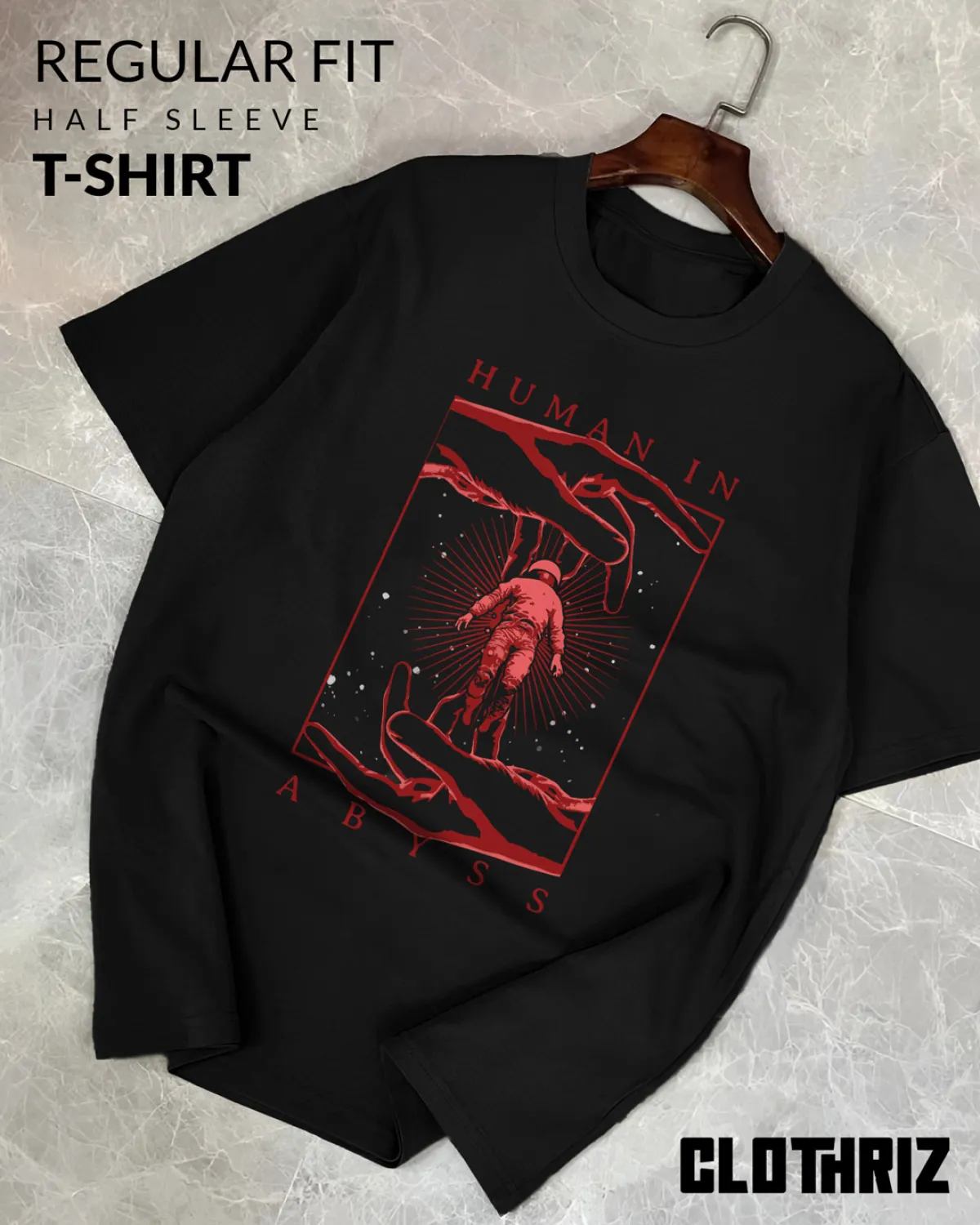 Human in Abyss - Premium Quality T-Shirt