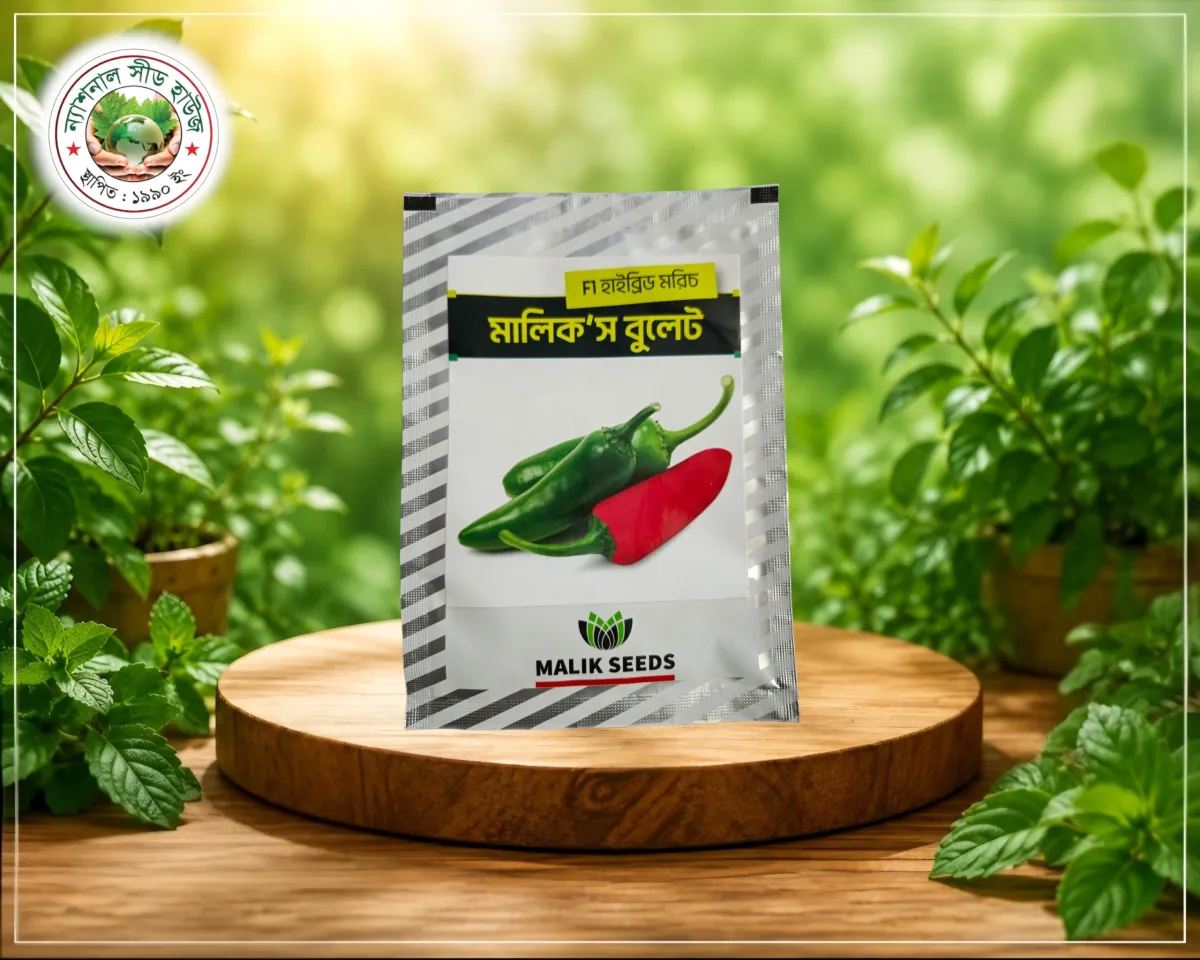 মালিক'স বুলেট ৫ গ্রাম প্যাকেট মরিচের বীজ | Malik's Bullet 5gm Packet Chilli Seed | A.R Malik Seeds.