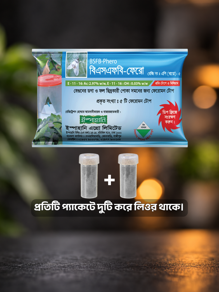 বেগুনের ডগা ও ফল ছিদ্রকারী পোকা দমনের ফেরোমন টোপ বিএসএফবি-ফেরো।_img_1