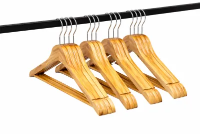 5 Pieces Premium Wooden Hangers with 360-Degree Rotatable Hook_img_1