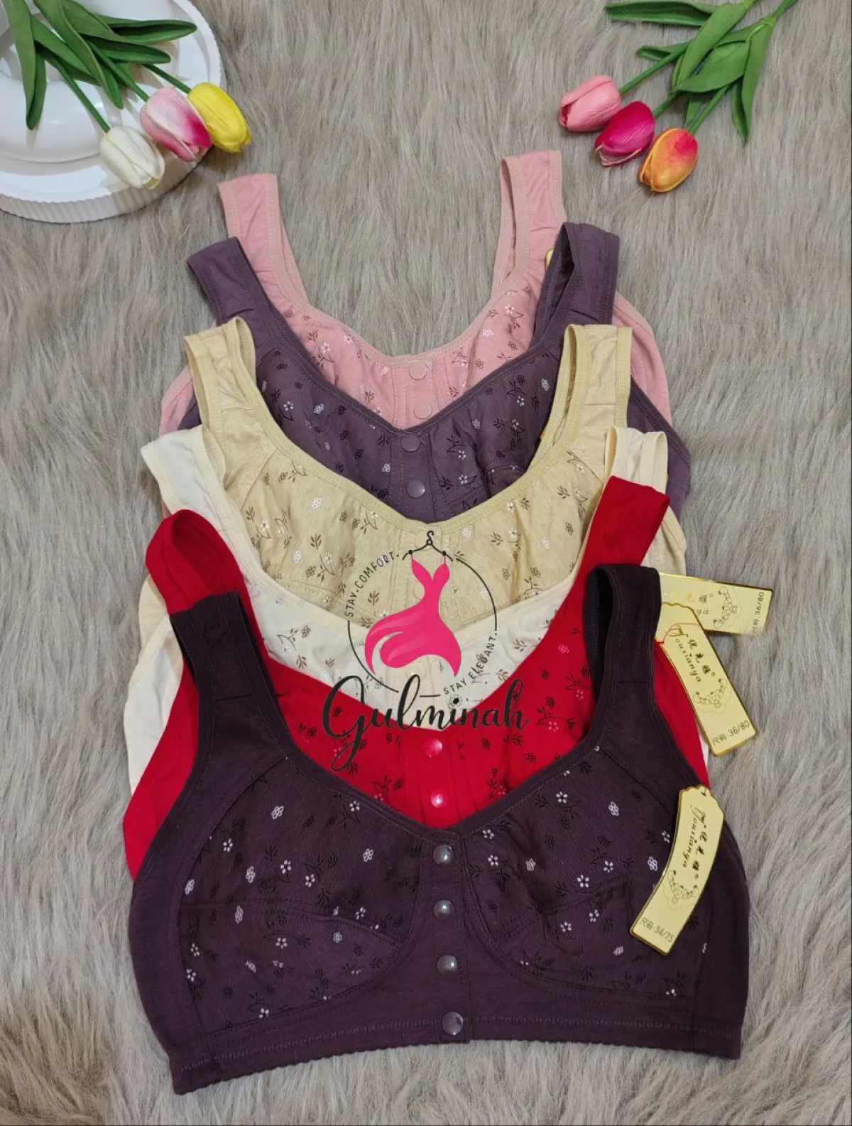 China imported front button maternity bra