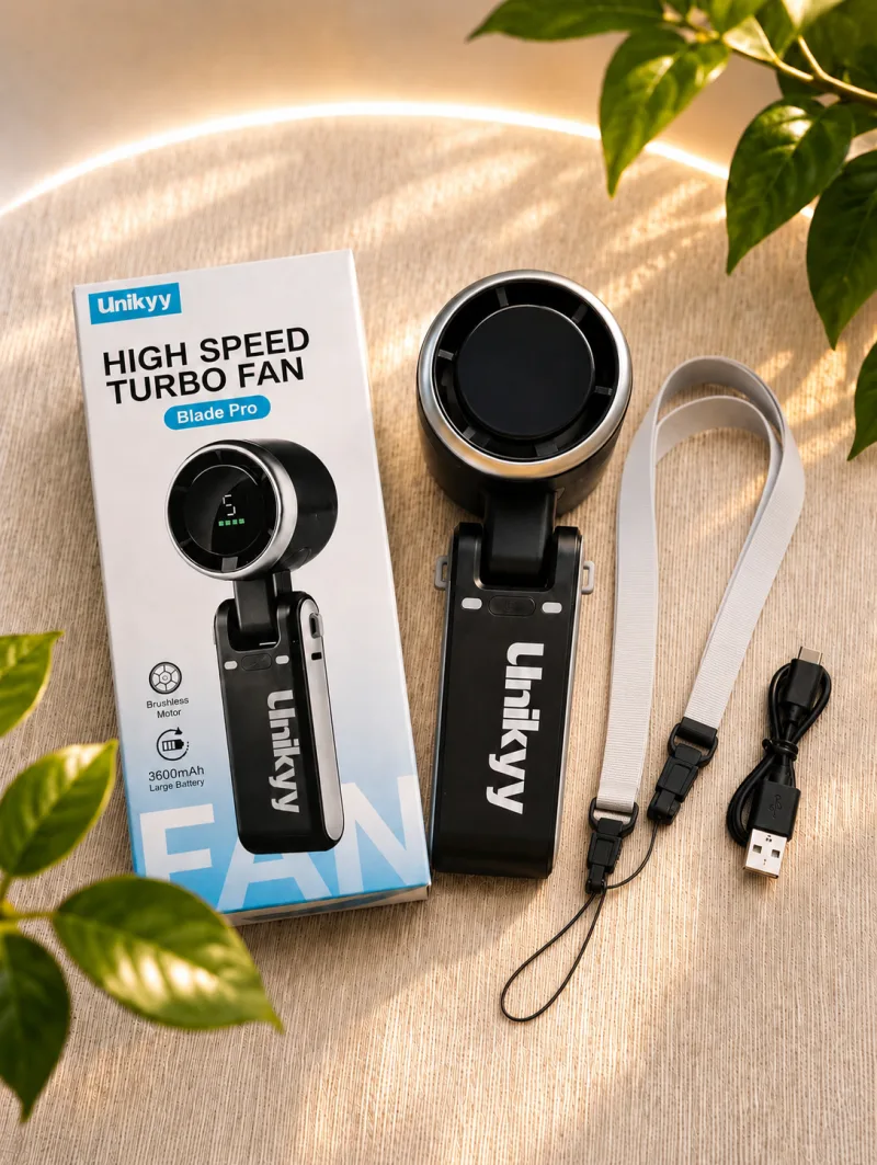 Unikyy Blade Pro Portable Turbo Fan โ Powerful Cooling Anywhere!