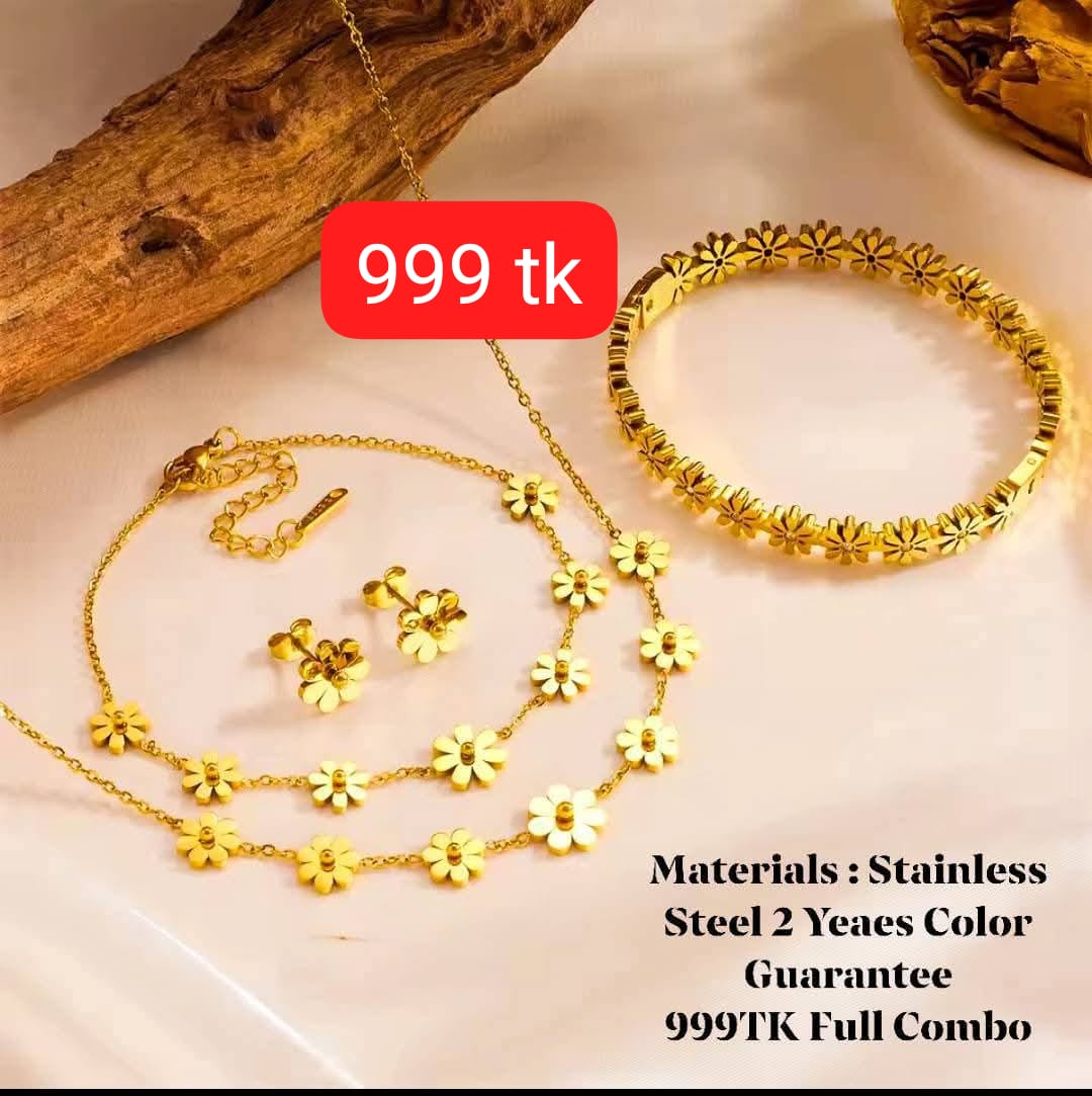Daisy Flower set (Stainlesssteel 316L)