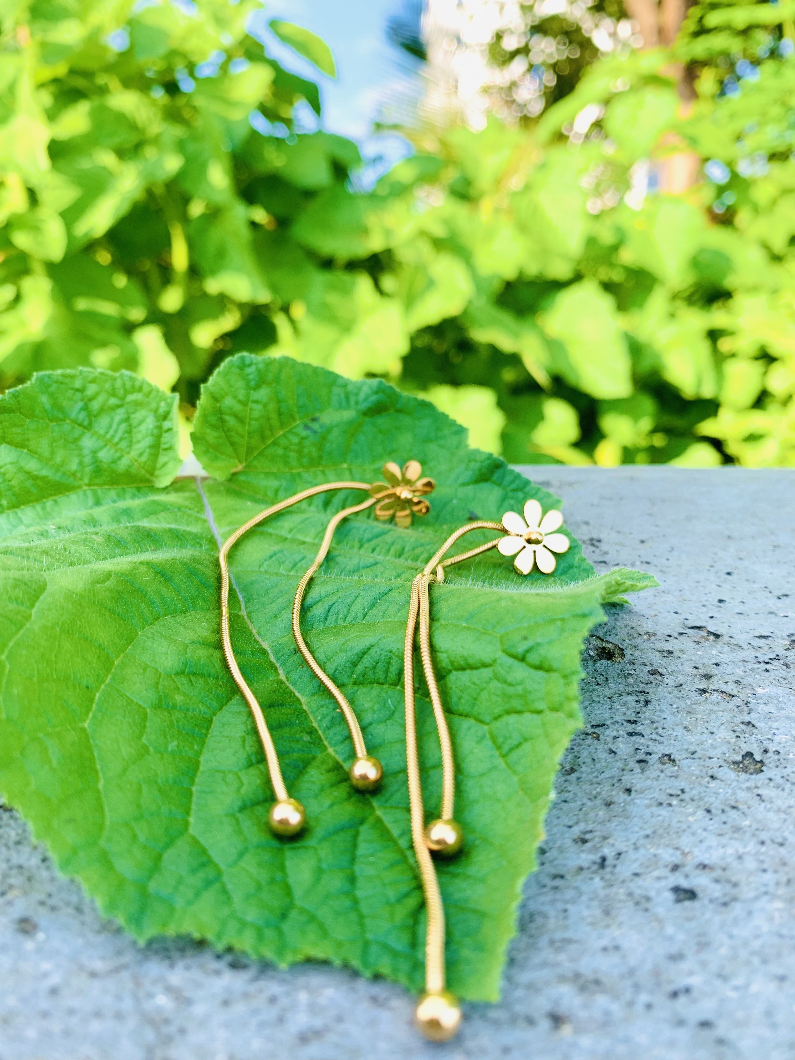 Trendy Daisey Earrings ( Stainlesssteel 316L )_img_4
