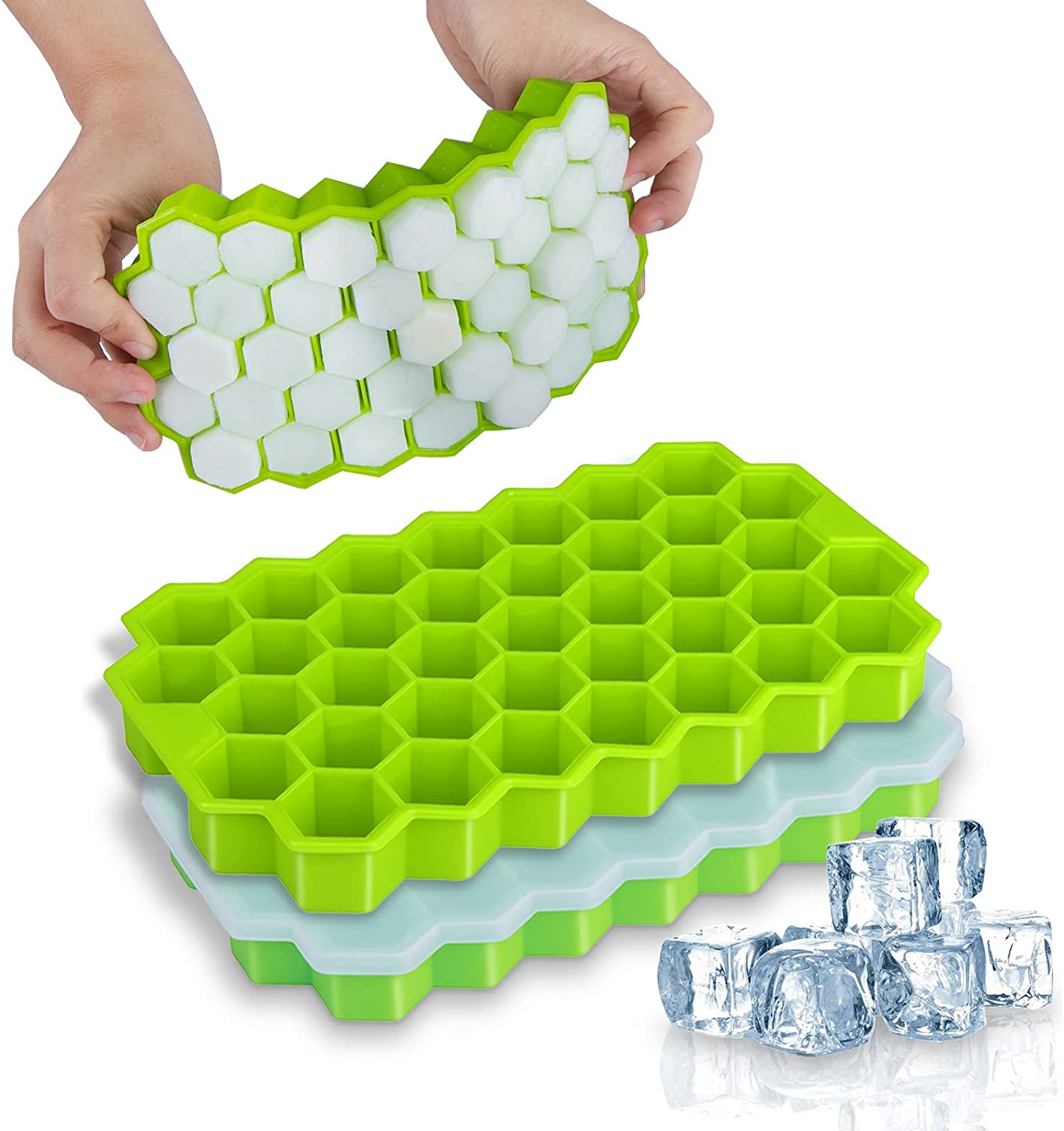 🧊 Honeycomb Silicone Ice Tray | 37 Grid
