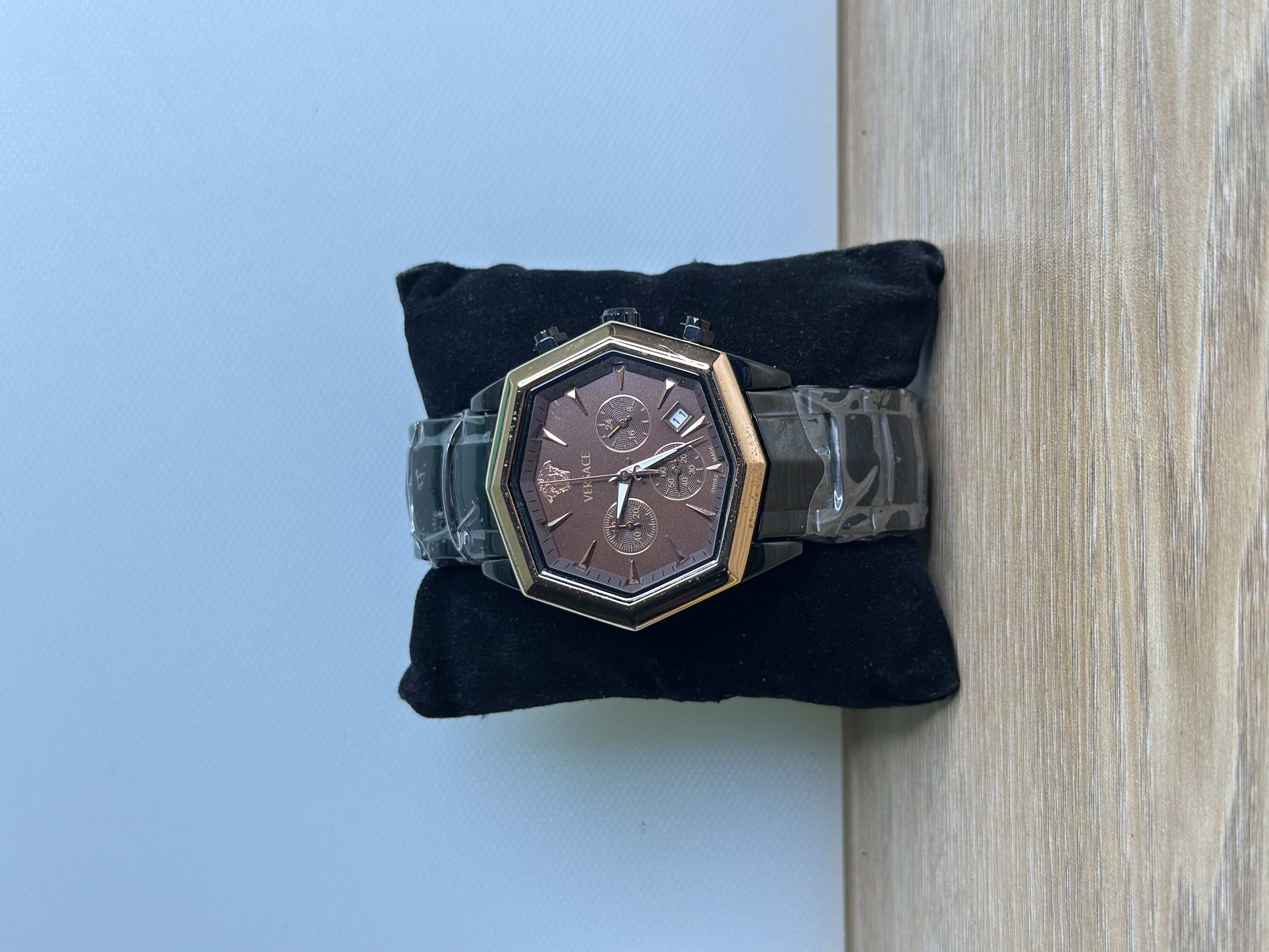 Rare Versace Atelier Black Chain - Rose Gold Dial
