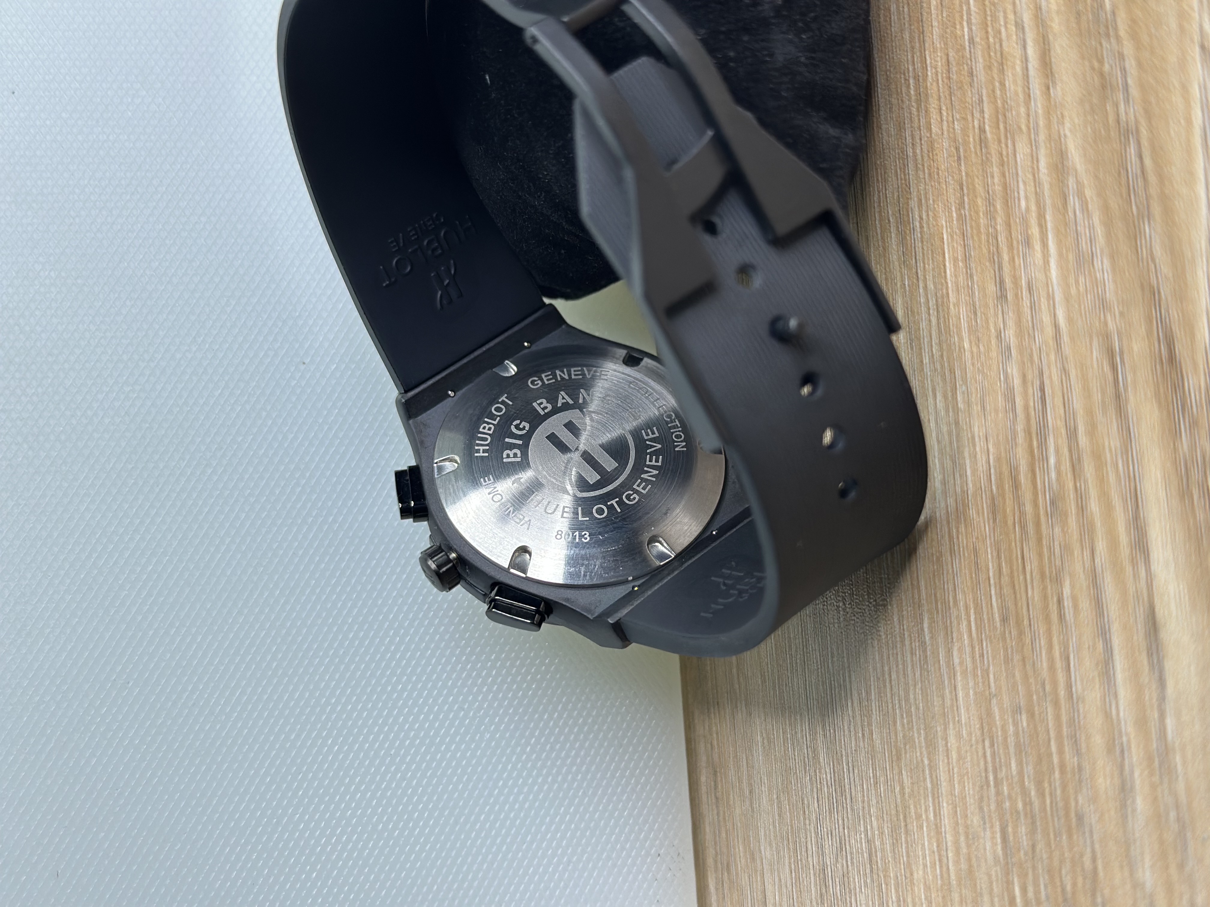 Hublot Classic Fusion Chronograph - Black Strap, Black Bezel, White Dial_img_1