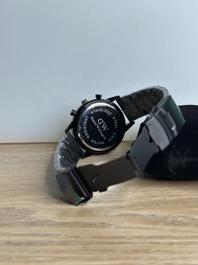Daniel Wellington Iconic Chronograph Link Onyx S Black - White Dial_img_1