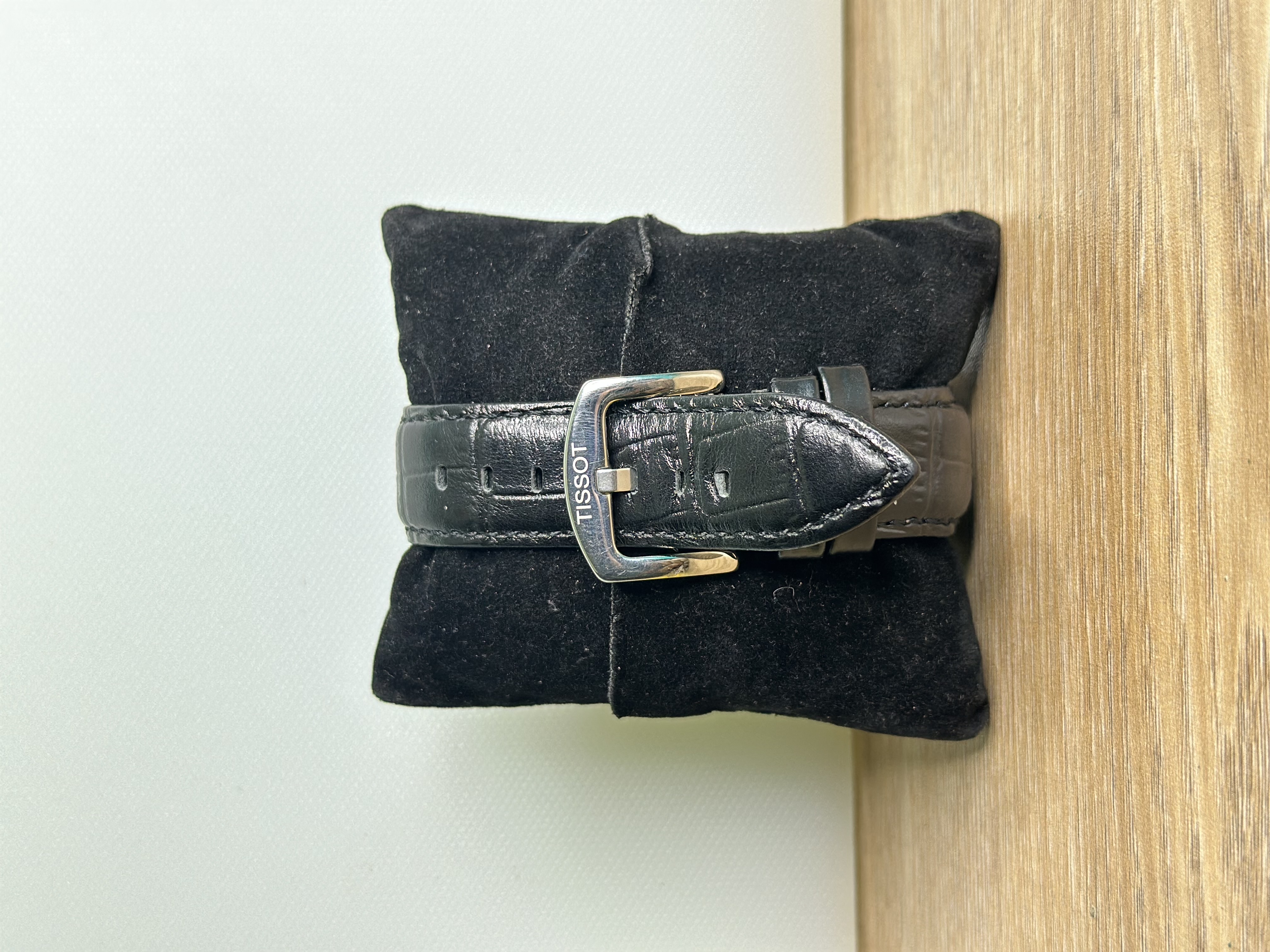 Tissot PRX Chronograph Black Leather Belt - White Dial_img_2