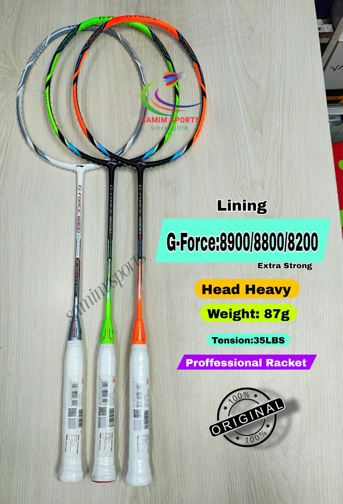 Li-Ning G Force 8200/8900/8800 Extra Strong Badminton Racket
