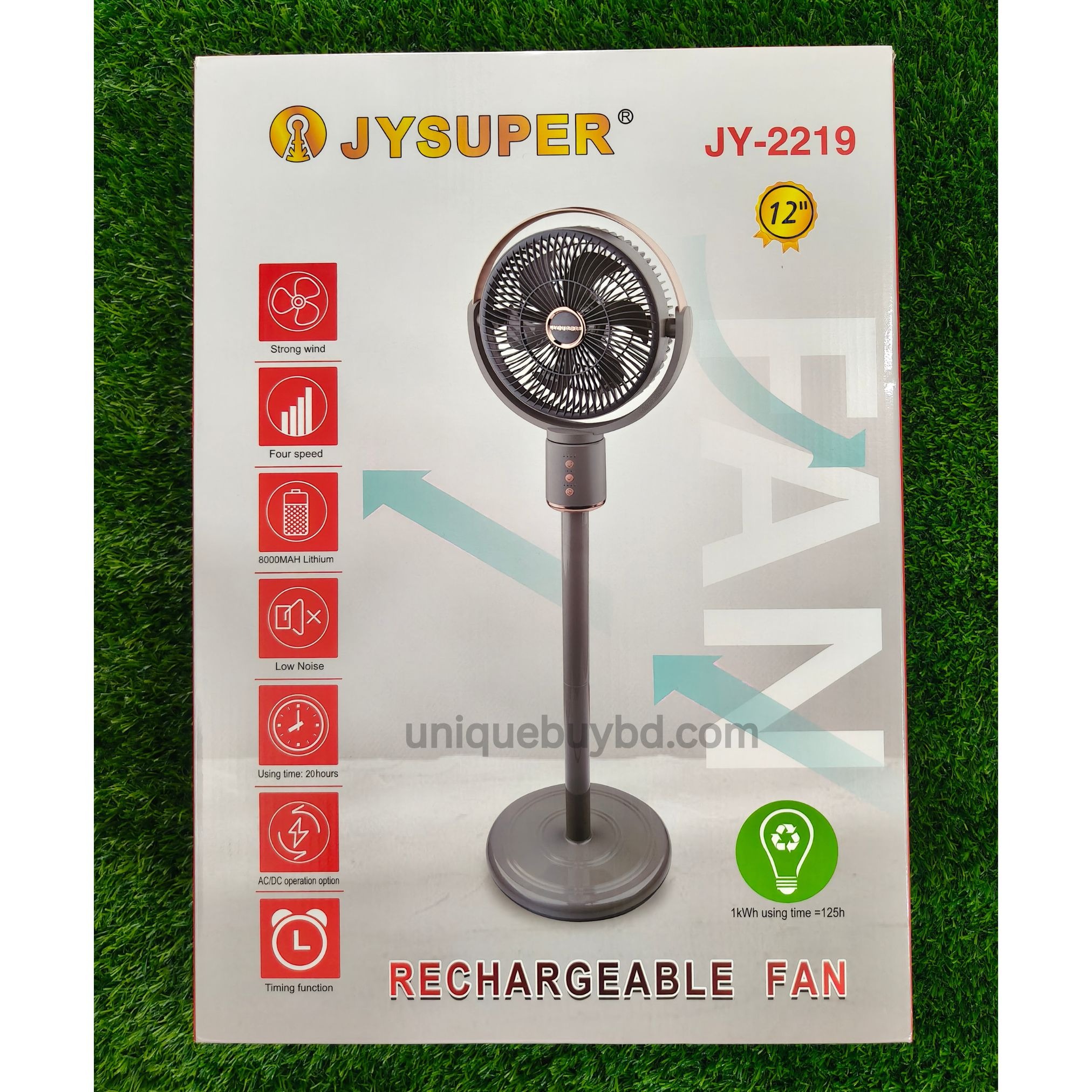 JYSUPER JY-2219 Rechargeable Fan_img_1