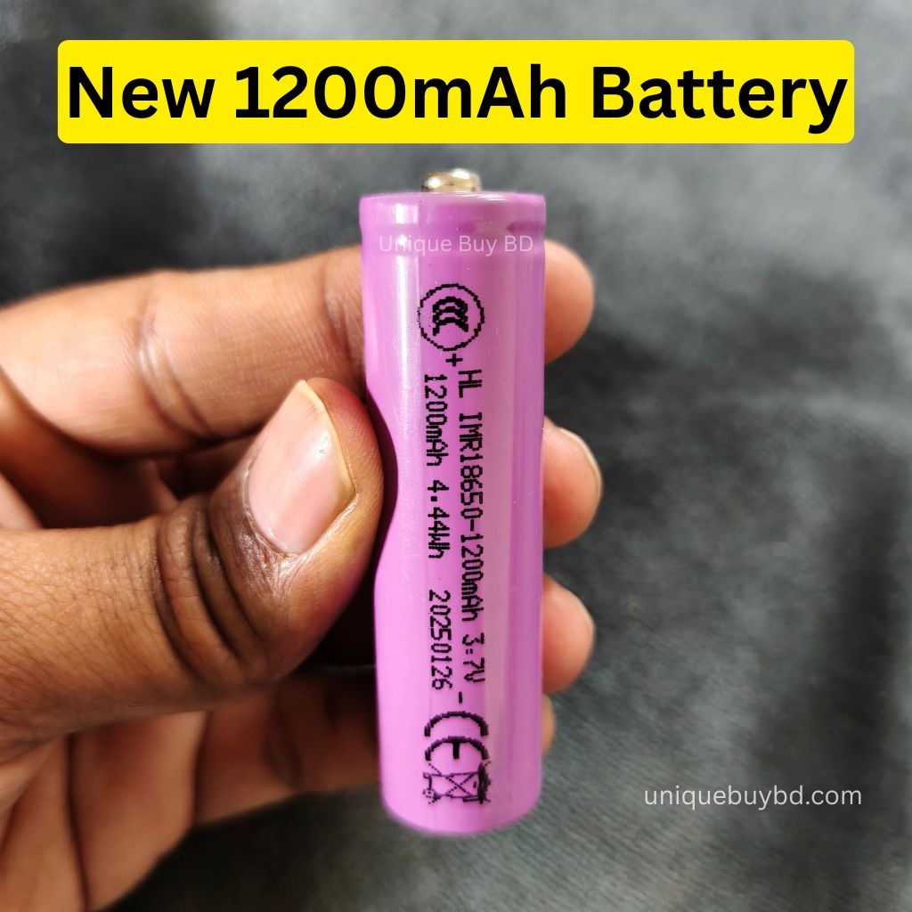 New 1200mAh 18650 Lithium Battery(Pin pointed)