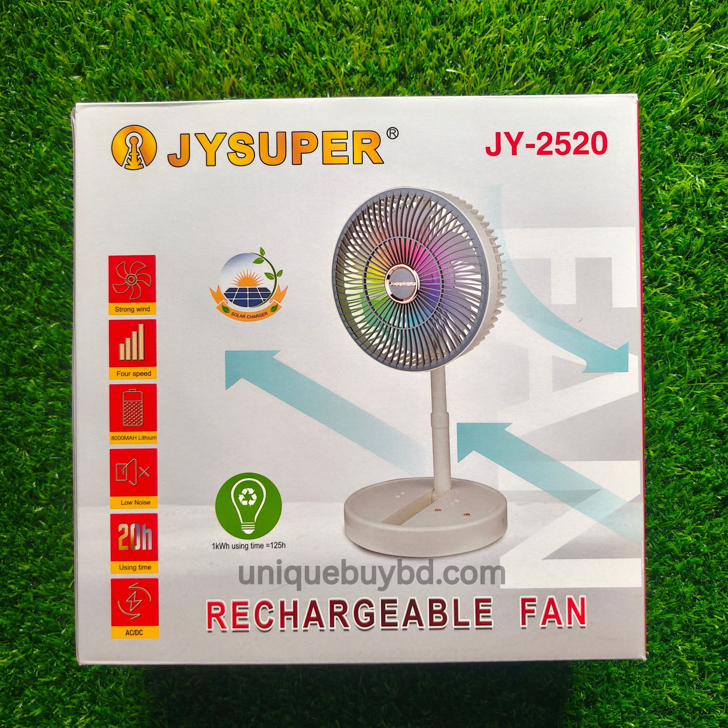 JYSUPER JY-2520 Rechargeable Fan_img_1