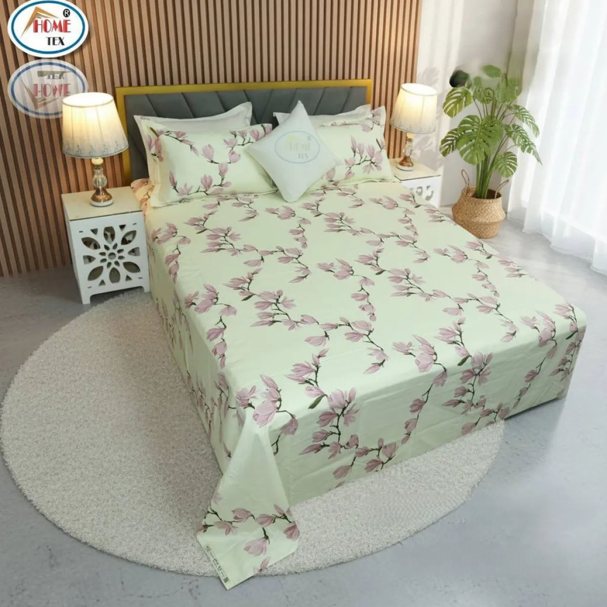Home Tex King Size Twill Bed Sheet