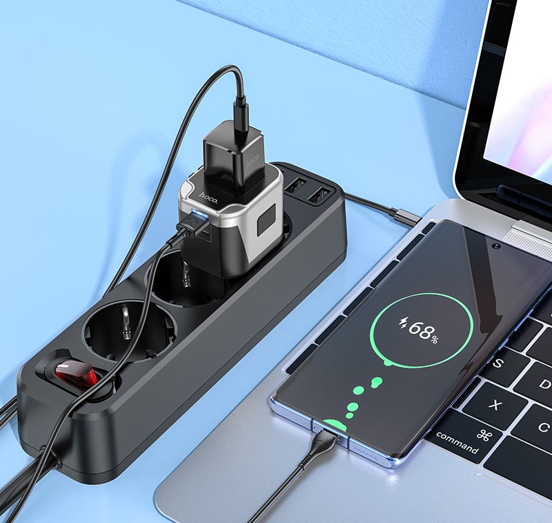 Hoco AC5 Level Dual Port Universal Conversion Charger_img_2