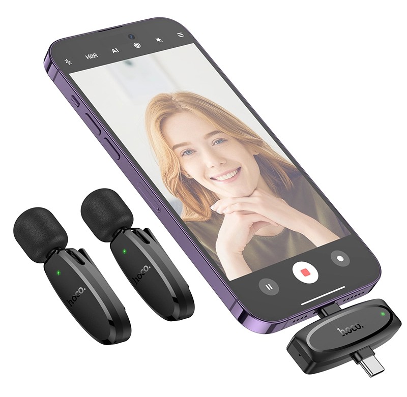 Hoco L15 Dual-Mic Wireless Digital Microphone_img_3