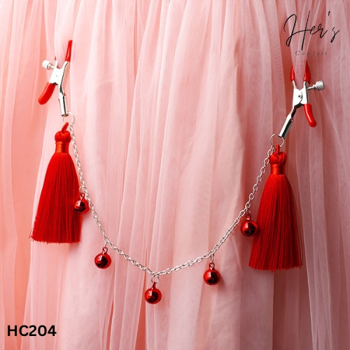 Tassel Rhinestone Breast Nipple Clip Chain