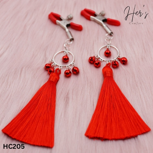 Tassel Breast Nipple Clips with Bell