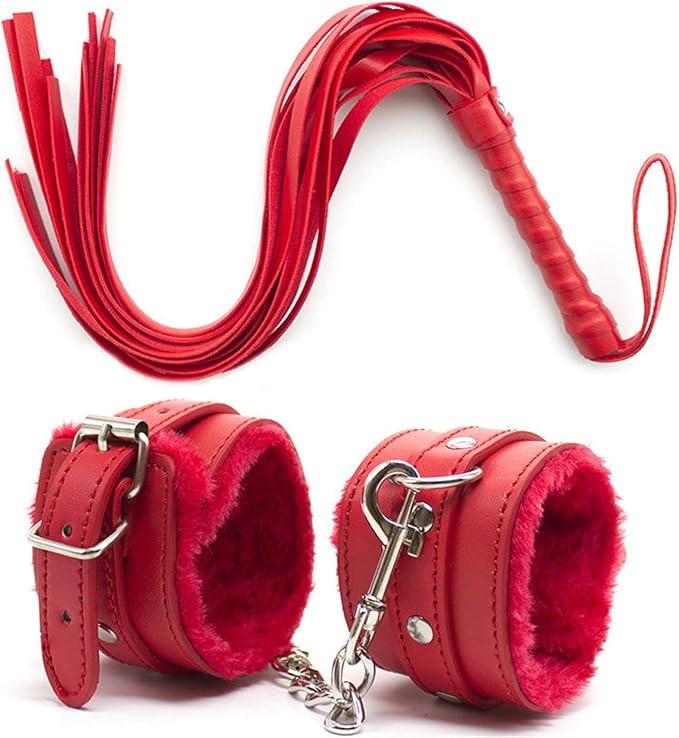 Passion Adjustable Wrist Cuffs & Whip Kit